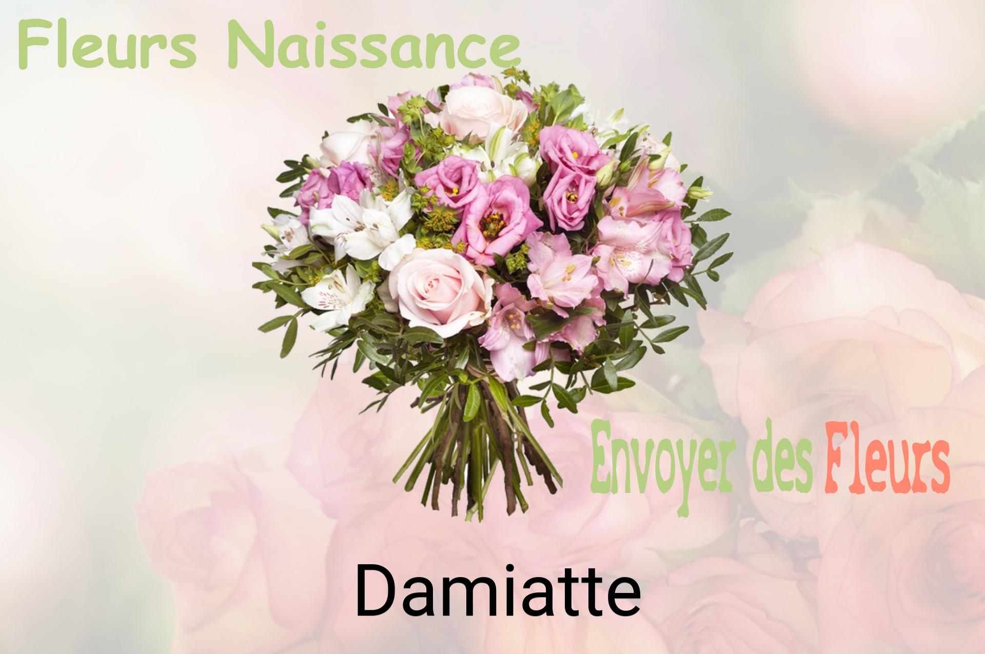 Bouquet de fleurs de naissance livré à Damiatte